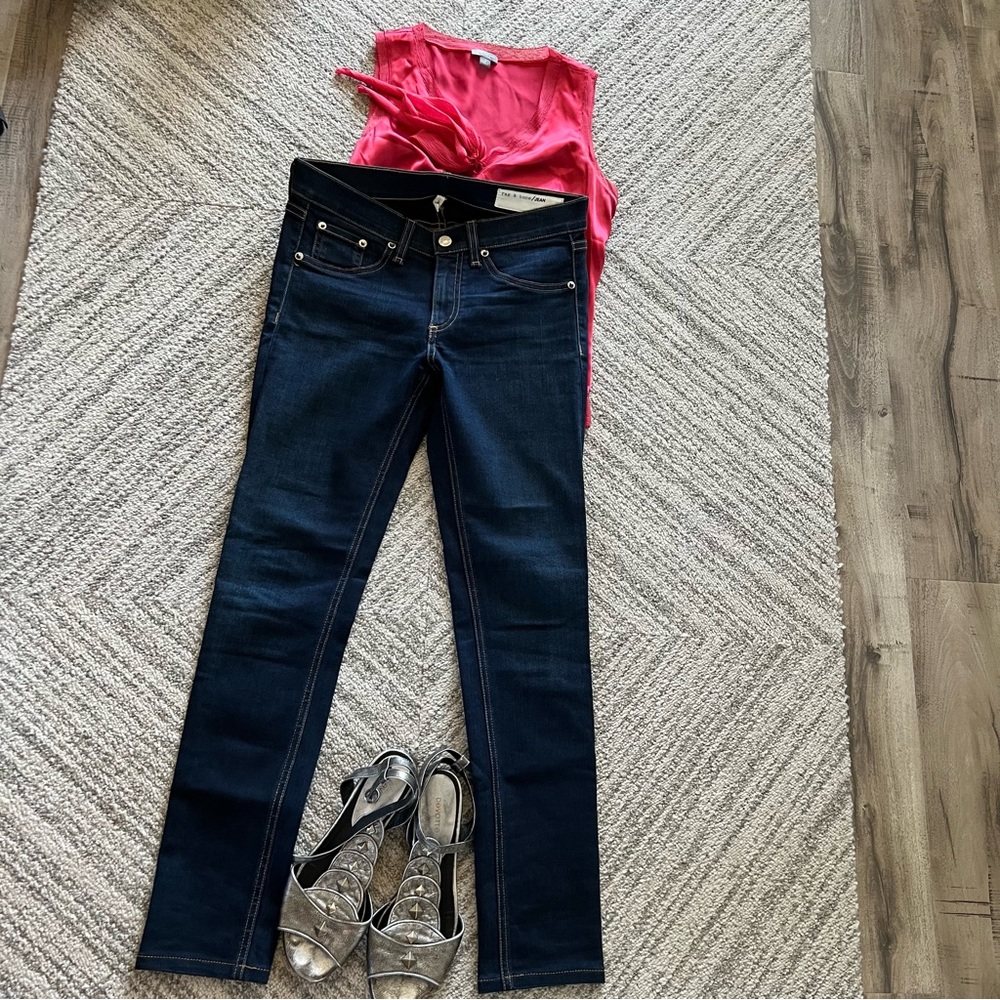 Rag & Bone Dark Wash Hipster Jeans